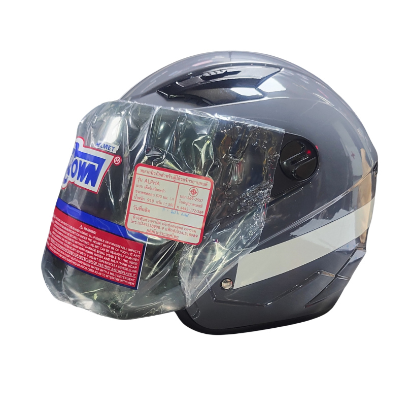 Motorcycle Helmets (Open face) space crown alpha